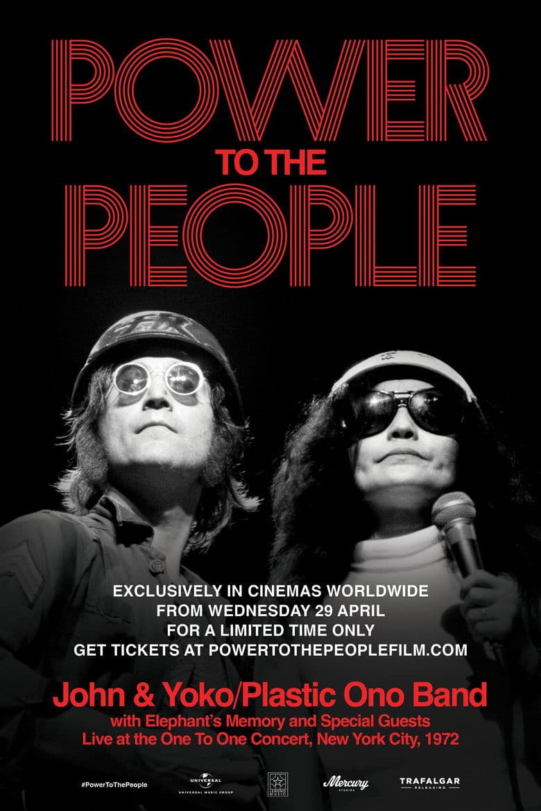 Power to The People: John & Yoko Live in NYC poster
