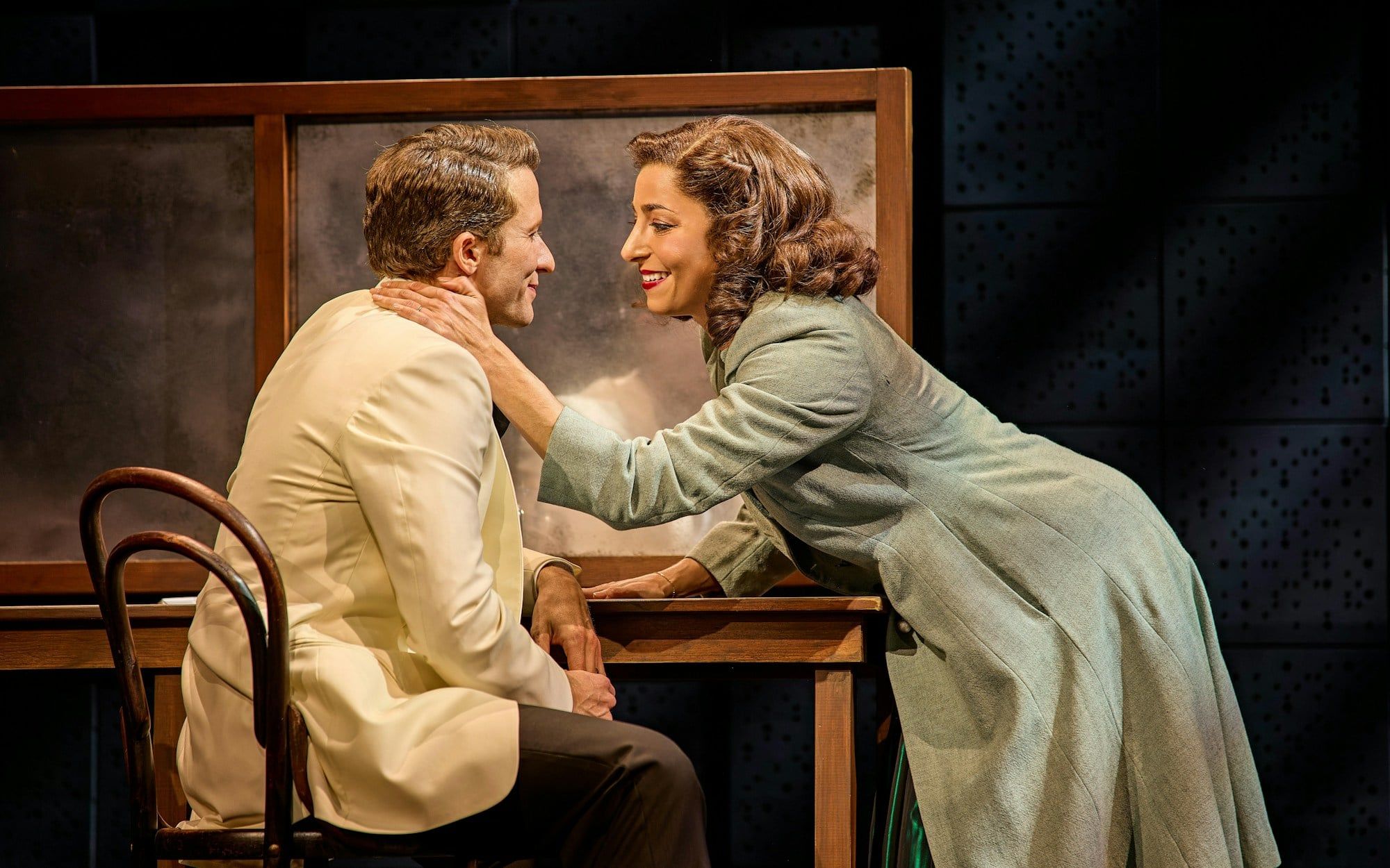 Actors performing a scene in Sinatra The Musical, West End