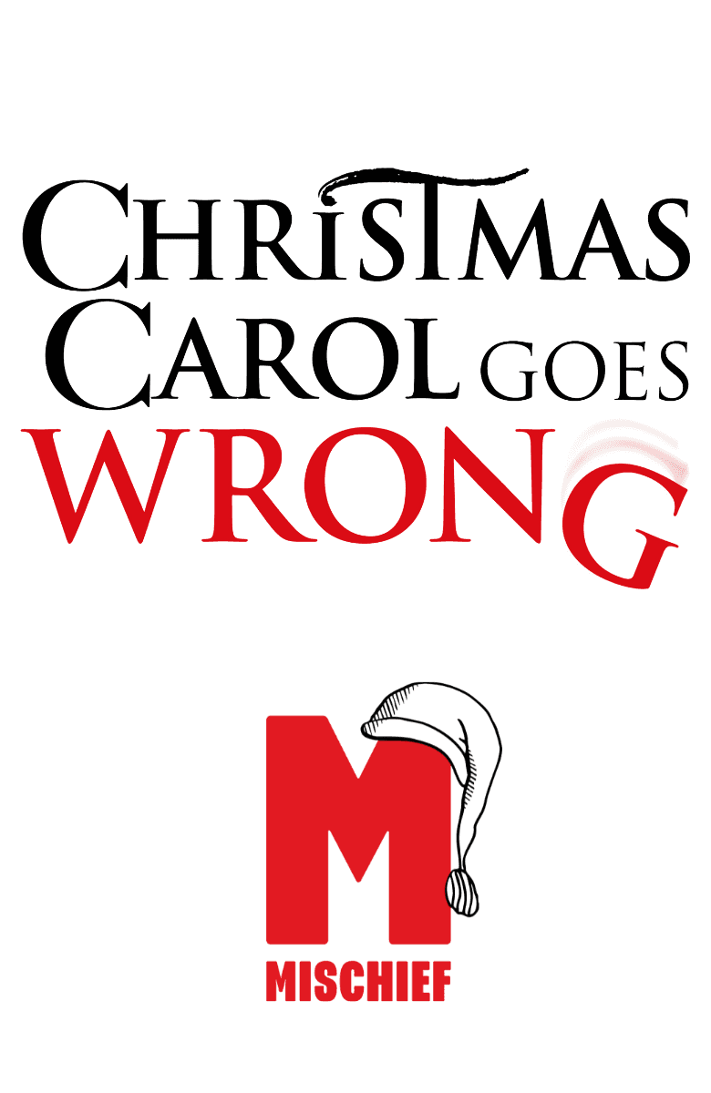 Production photograph from Christmas Carol Goes Wrong