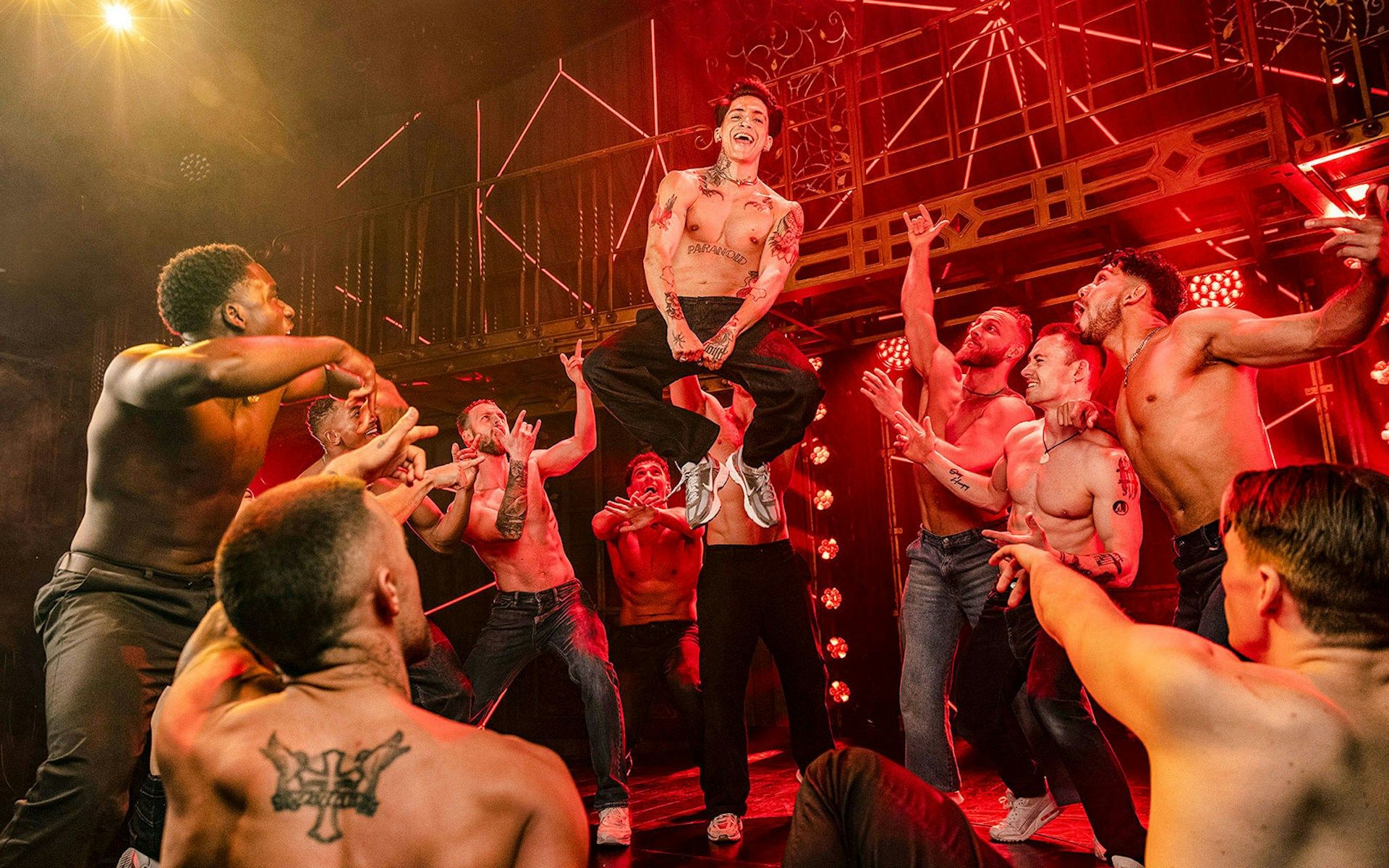 Performers on stage during Magic Mike Live show