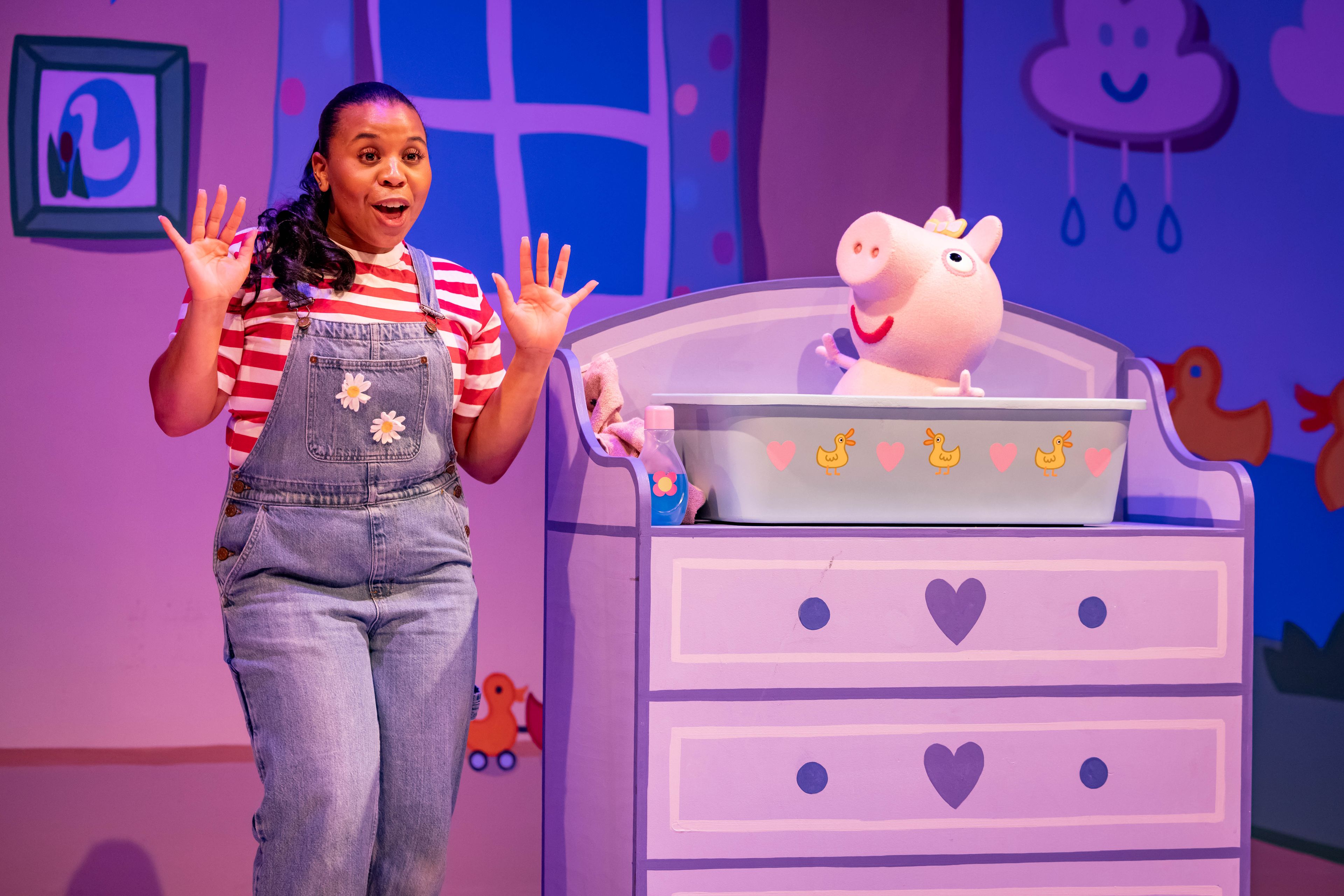 Production photograph from Peppa Pig's Big Family Show