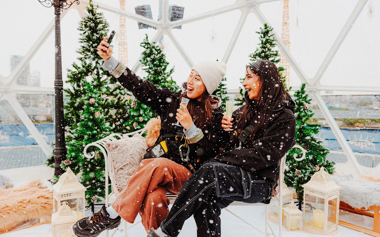 Up at the O2 Snow Globe Experience — gallery 1