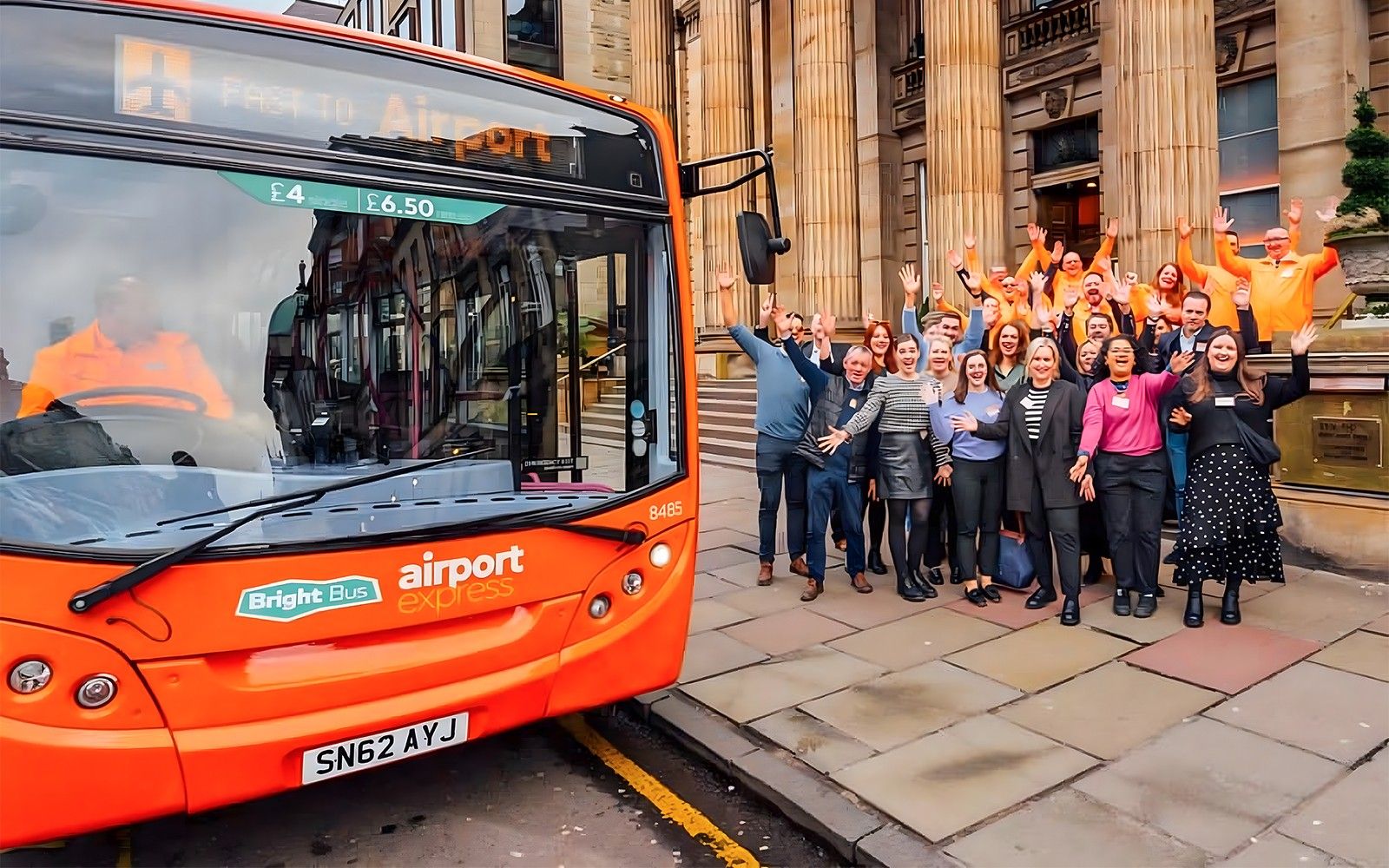 Bus Transfer: Edinburgh Airport to/from Edinburgh City Center by Bright Bus — landscape