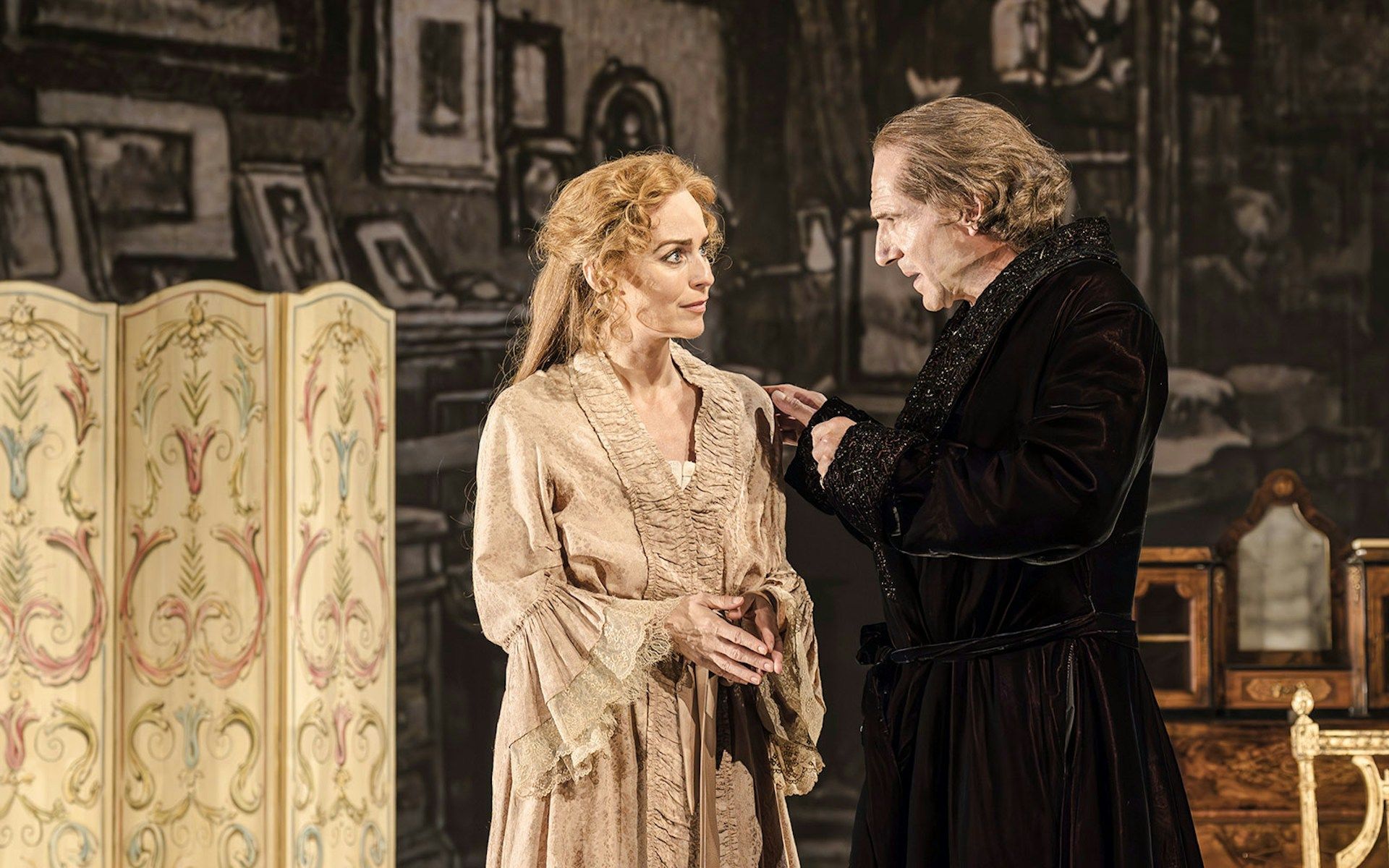 Actors in period costumes performing in Grace Pervades West End show