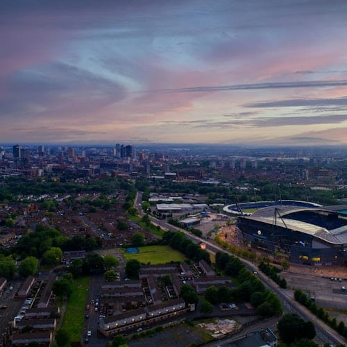 Etihad Stadium: Manchester City FC Football Match — portrait