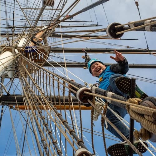 London: Cutty Sark Rig Climb Ticket — portrait