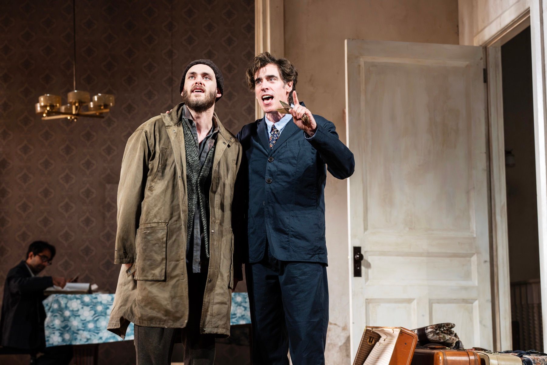 Jack Riddiford and Stephen Mangan in The Cherry Orchard at the Harold Pinter Theatre (photo: Johan Persson)