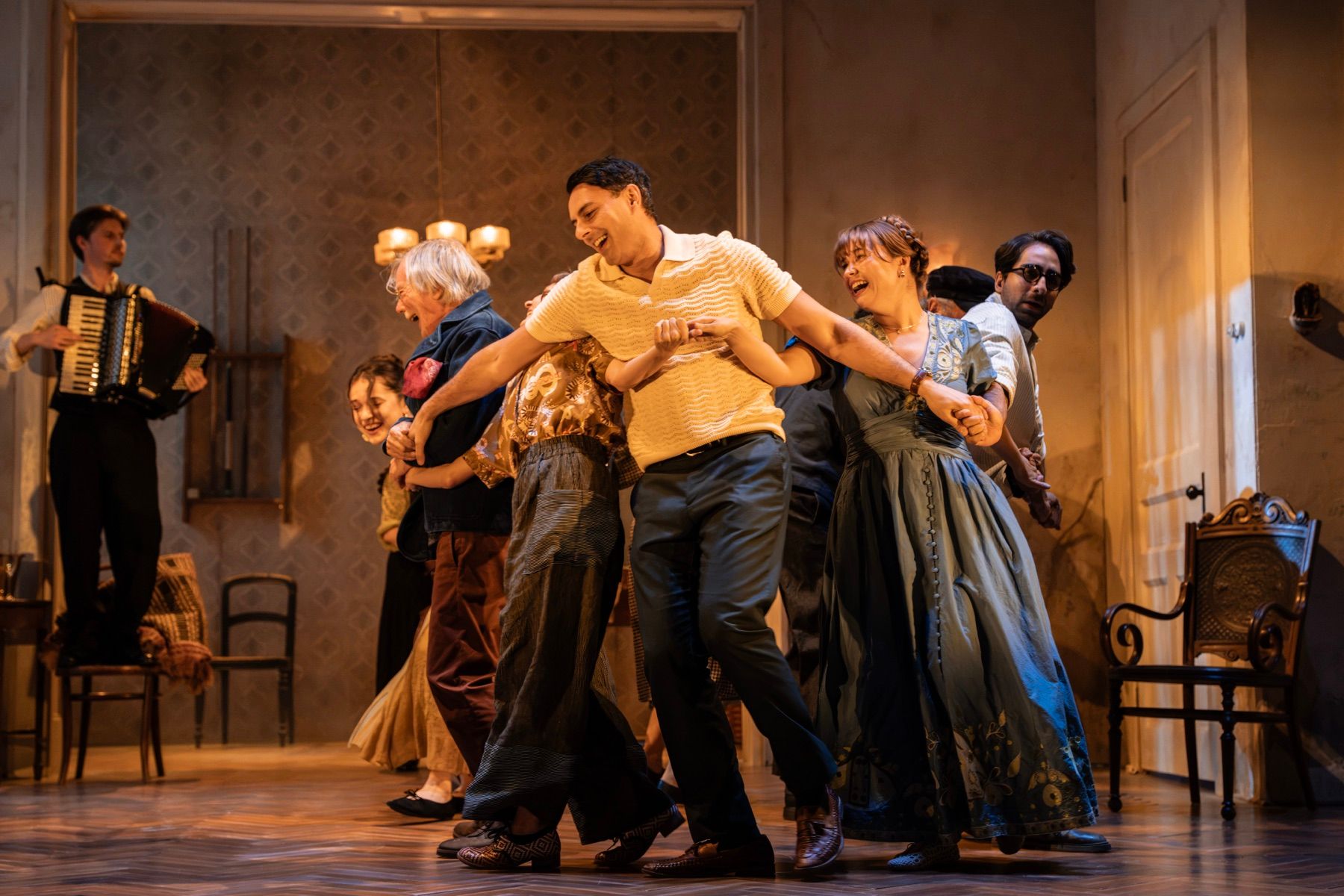 The company of The Cherry Orchard at the Harold Pinter Theatre (photo: Johan Persson)