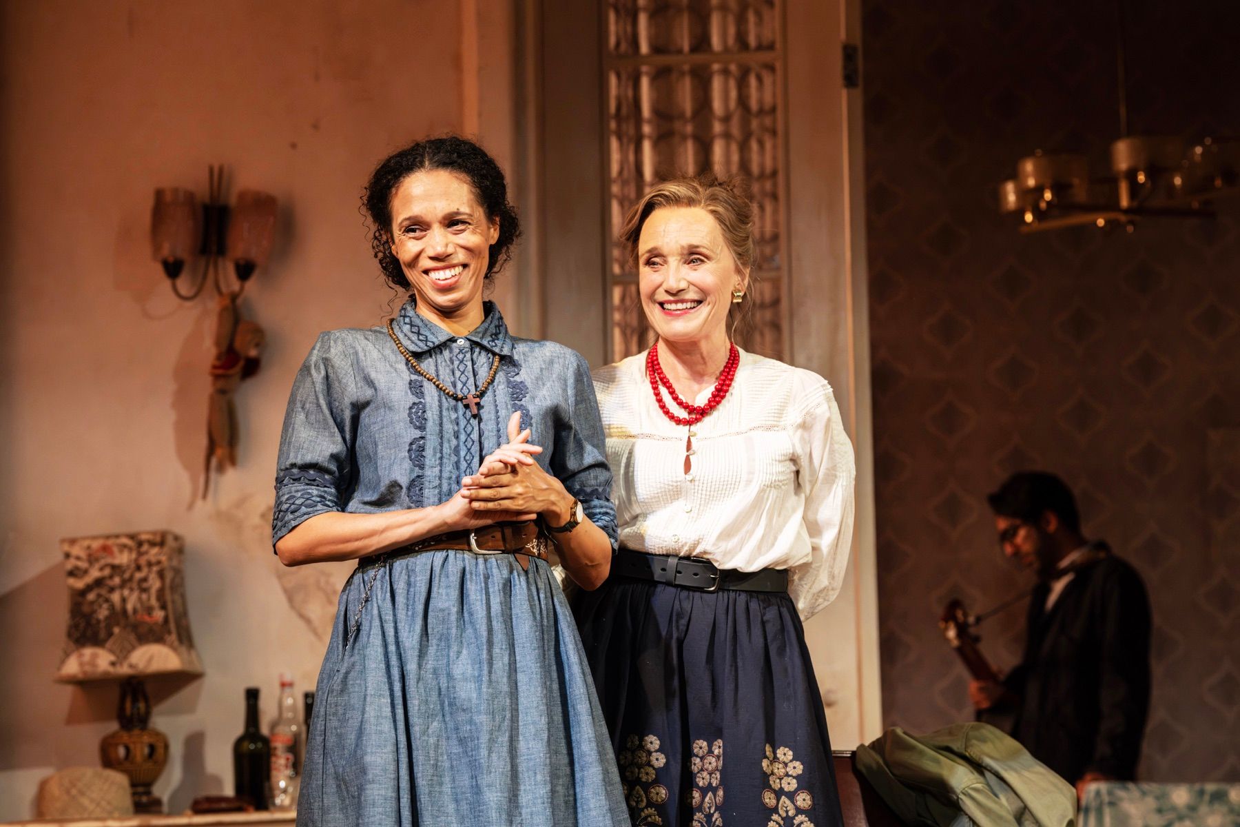 Vinette Robinson and Kristin Scott Thomas in The Cherry Orchard at the Harold Pinter Theatre (photo: Johan Persson)