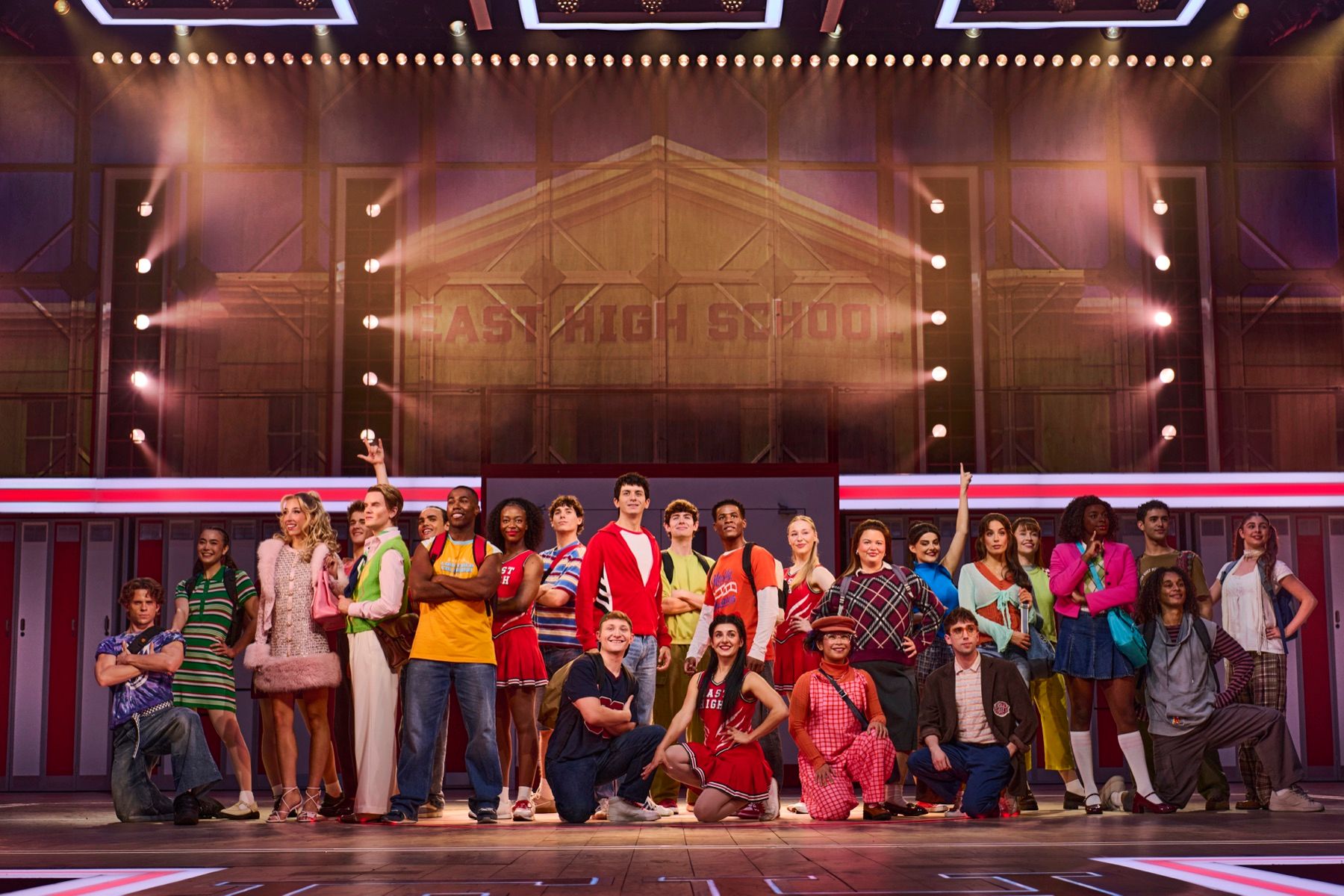 The company in High School Musical (photo: Matt Crockett)