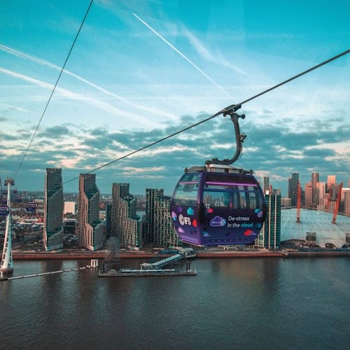 IFS Cloud Cable Car and The North Greenwich Pier