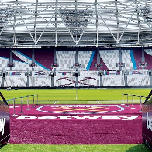 View from players tunnel