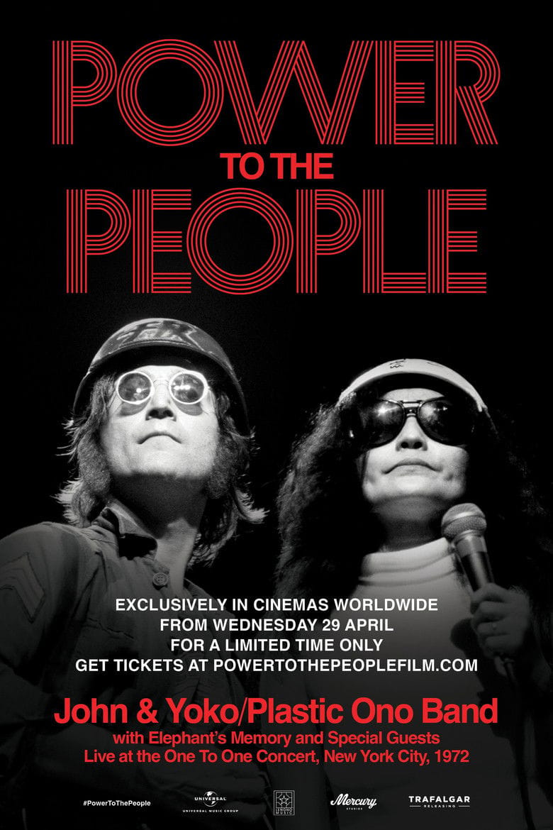 Power to The People: John & Yoko Live in NYC poster