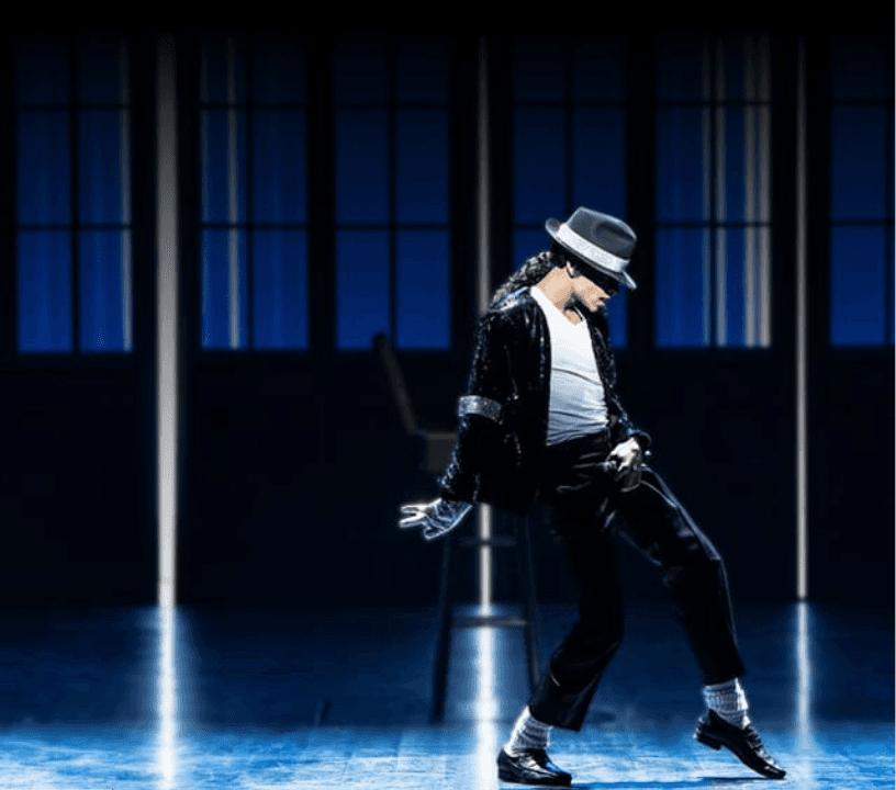 MJ The Musical ensemble cast performing a showstopping musical number