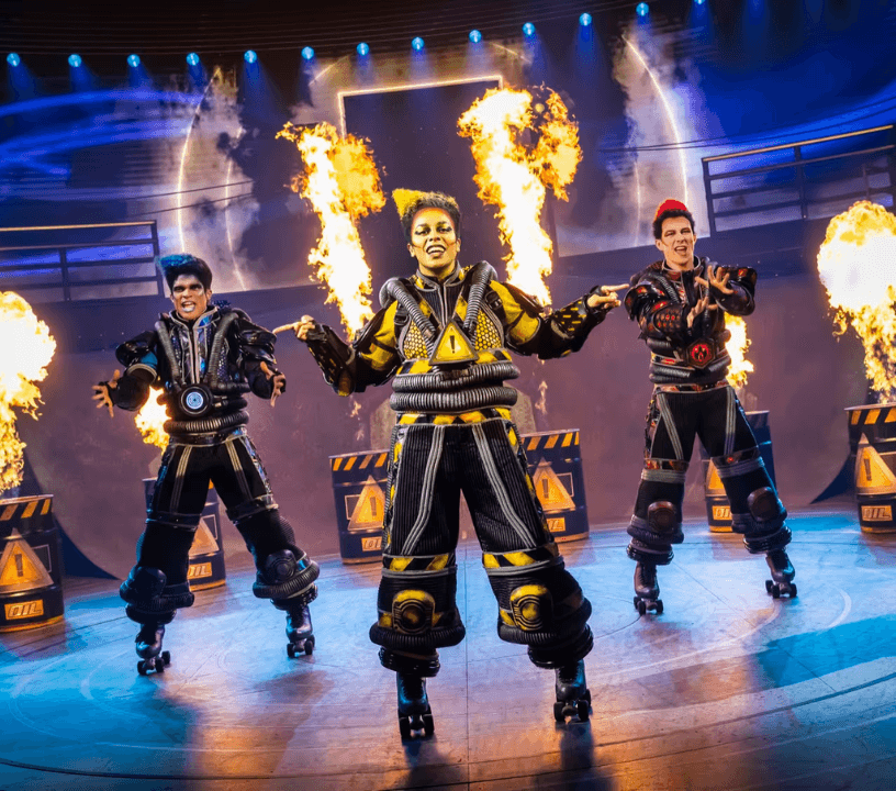 Starlight Express ensemble cast performing a showstopping musical number
