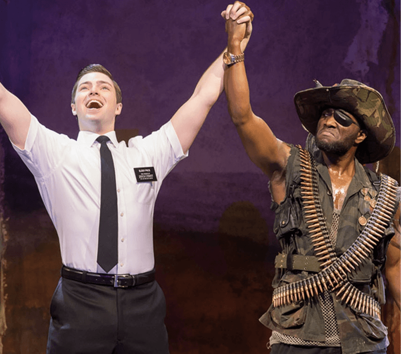 Behind the scenes look at The Book of Mormon production design and theatrical staging