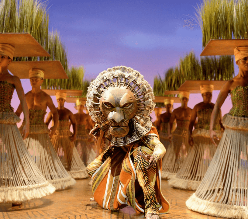 Behind the scenes look at The Lion King production design and theatrical staging