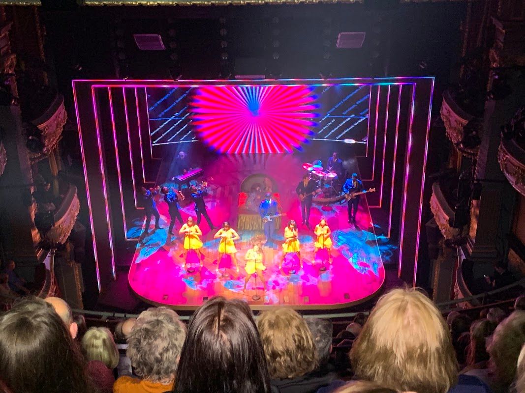 TINA The Tina Turner Musical audience view showing the theatrical staging and lighting