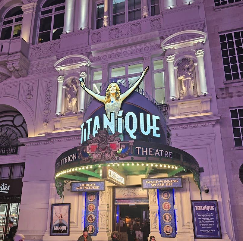 Titanique cast performing live on stage at the London West End theatre