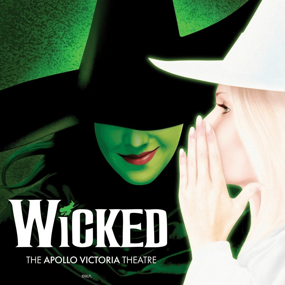 Stage set and lighting for Wicked at its London West End theatre